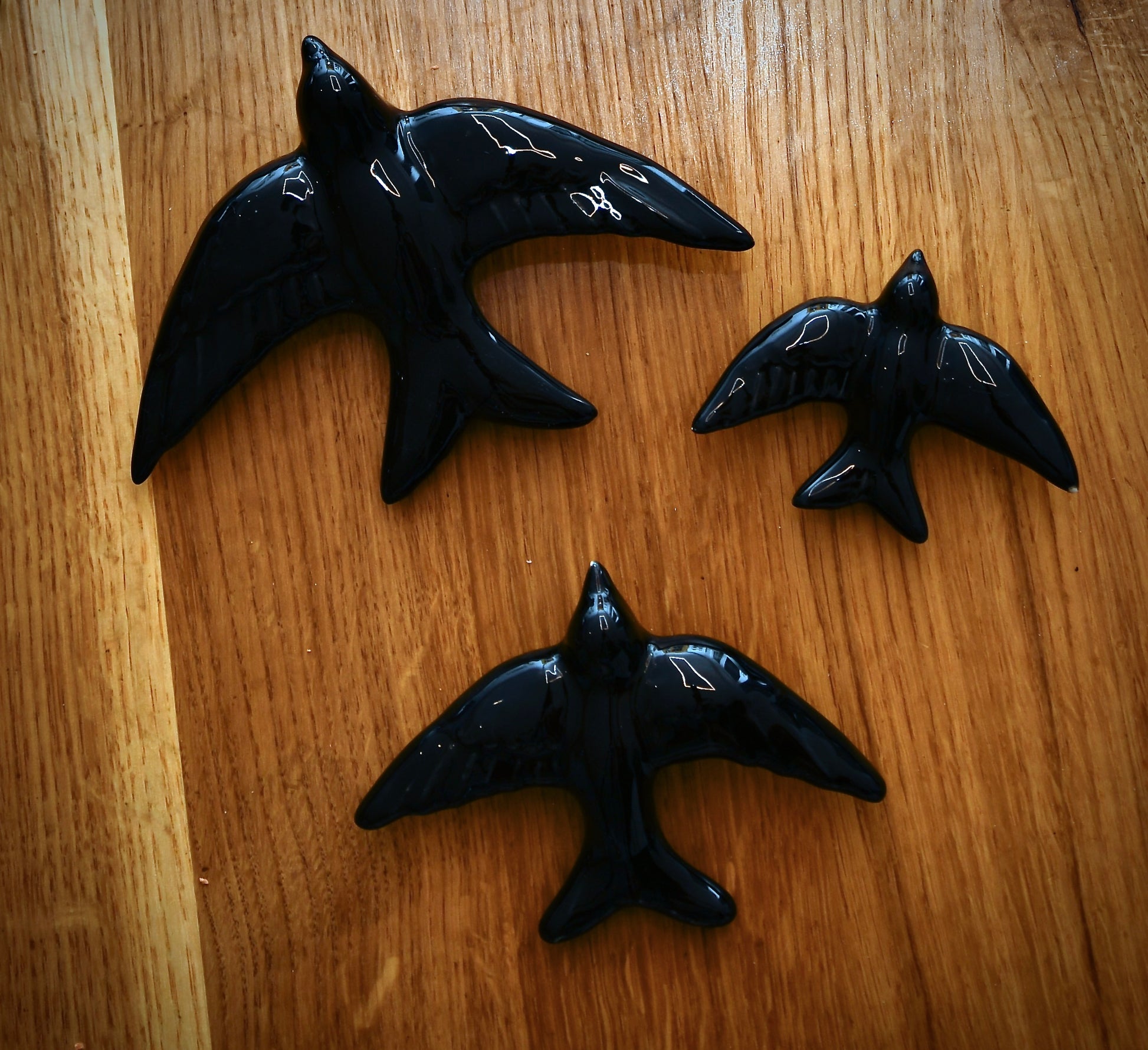 Deko Schwalben Schwarz 4