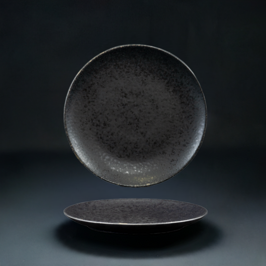 Dessert Teller BLACK STONE (4er-Set) (Schwarz)