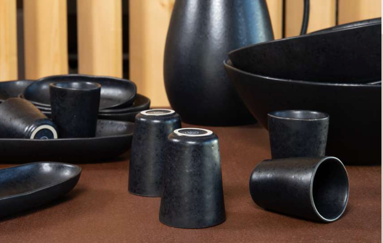 Espresso Becher BLACK STONE (6er-Set) (Schwarz) 2