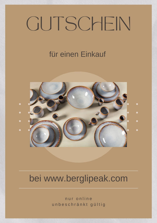 Geschenkgutschein für Bergli Peak Onlineshop