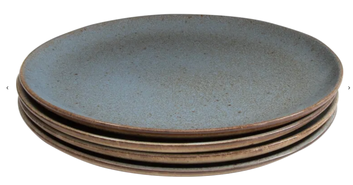 Grosse Dinner Teller FLOWER SEEDS (4er-Set) 4