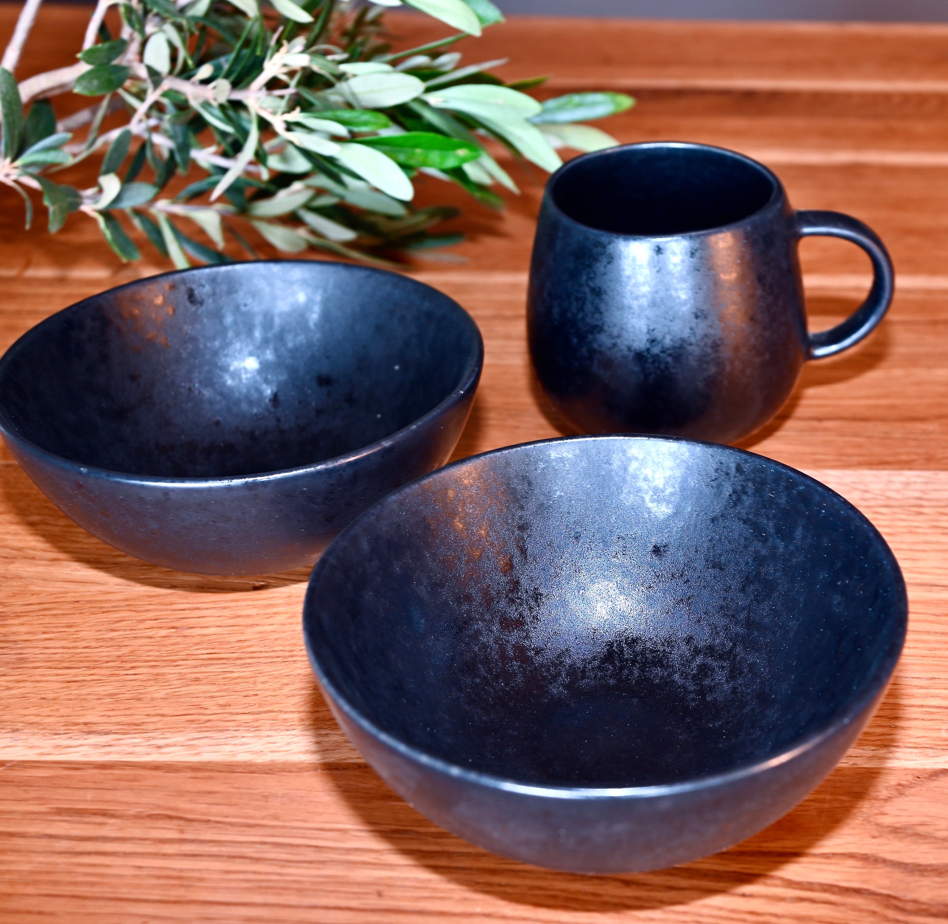 Grosse Tasse BLACK STONE (Schwarz)