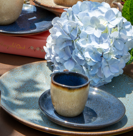 Teetassen mit Unterteller FLOWER SEEDS (2er-Set)